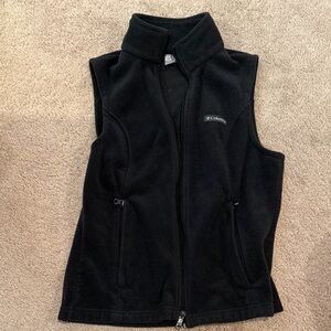 Columbia Midnight Black Fleece Vest